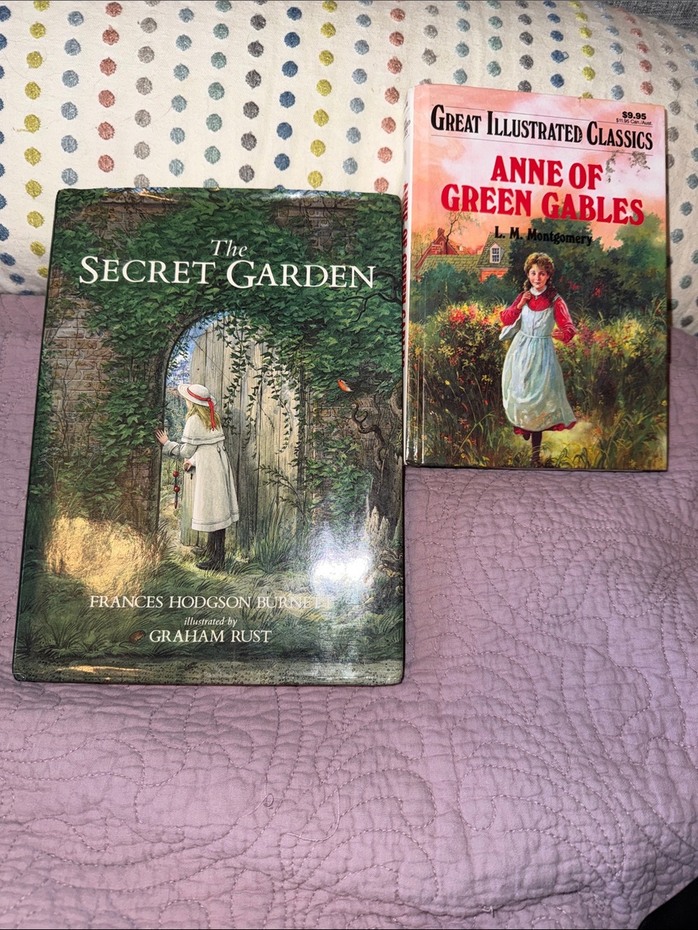 The Secret Garden & Rapunzel & Anne of Green Gables Vintage Books Bundle